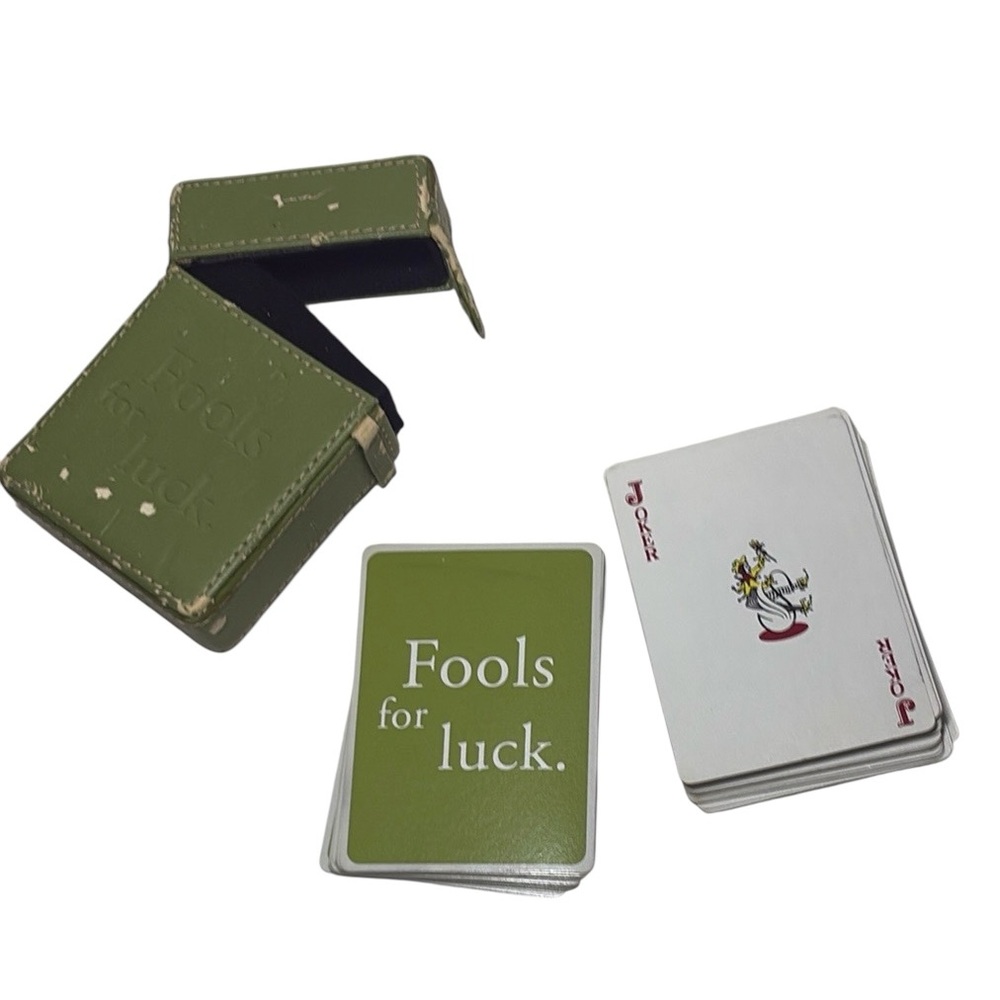 Sacchi Playing Cards in Case Fools For Luck